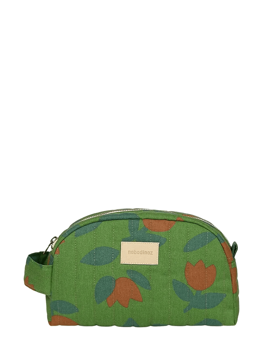 NOBODINOZ - Waterproof vanity case Hyde Park - baden - green tulips - 1