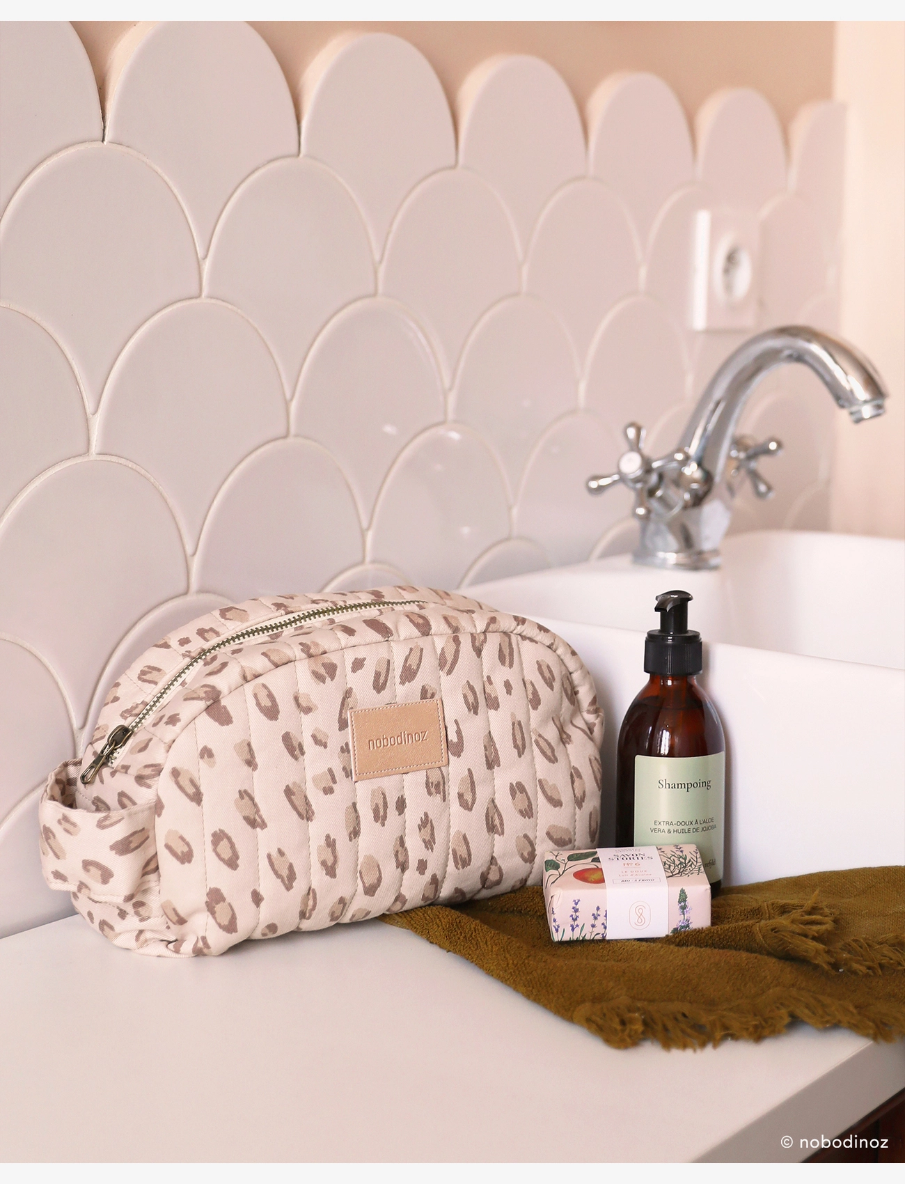 NOBODINOZ - Waterproof vanity case Hyde Park - vanniaeg - leonie latte - 4