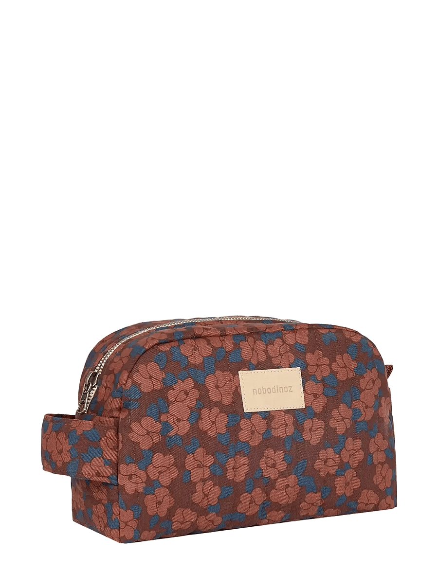NOBODINOZ - Waterproof vanity case Hyde Park - baigner - maroon poppies - 0
