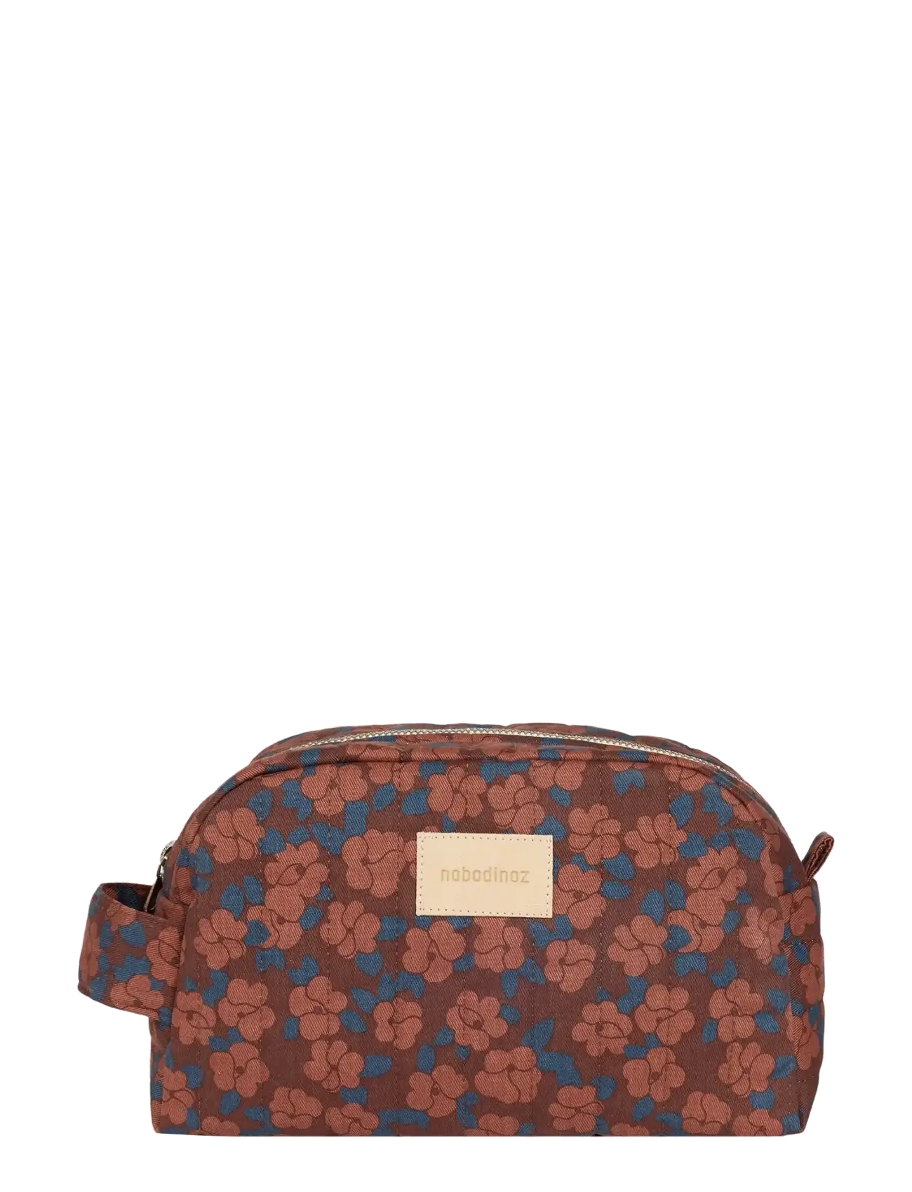NOBODINOZ - Waterproof vanity case Hyde Park - baigner - maroon poppies - 1