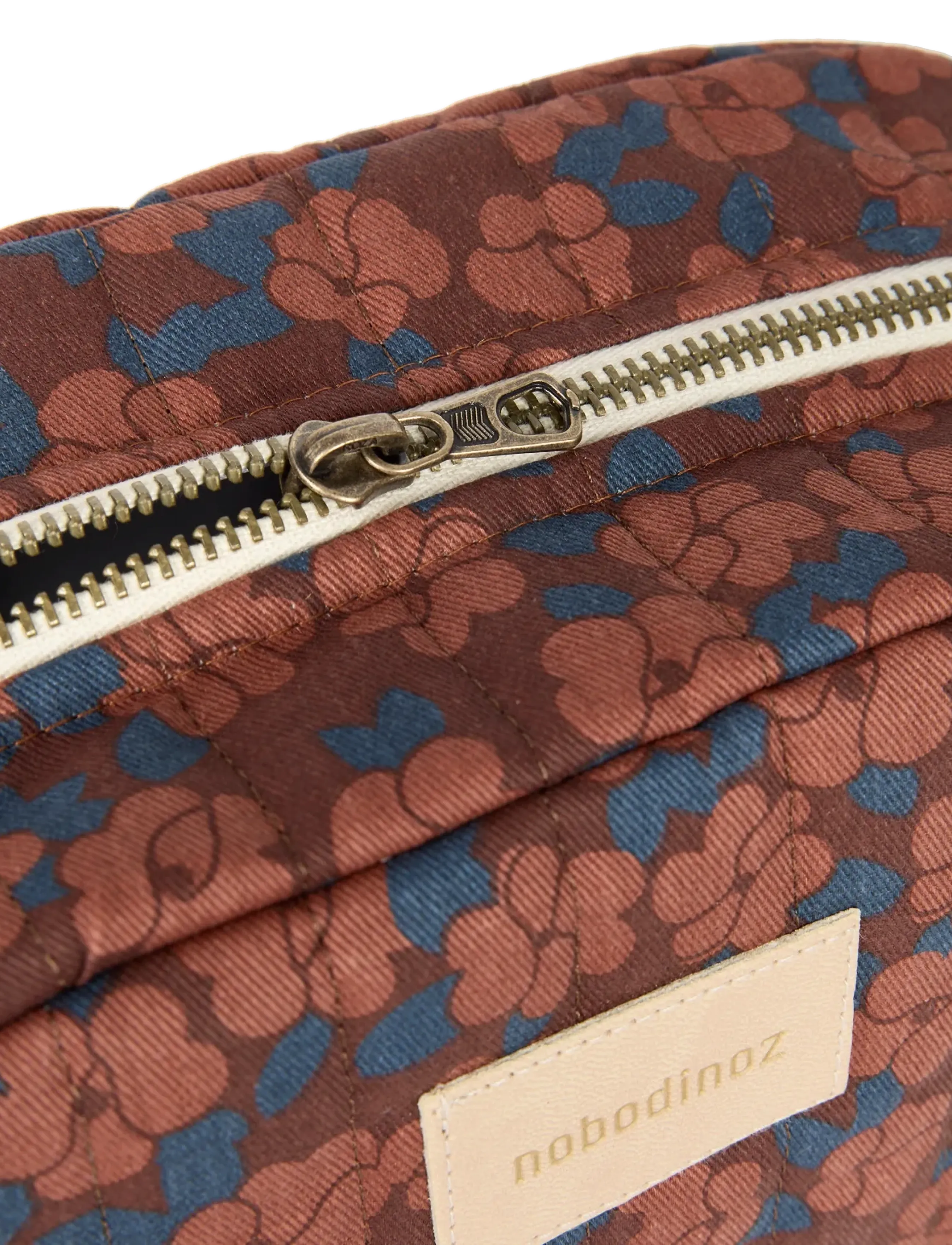 NOBODINOZ - Waterproof vanity case Hyde Park - baigner - maroon poppies - 2