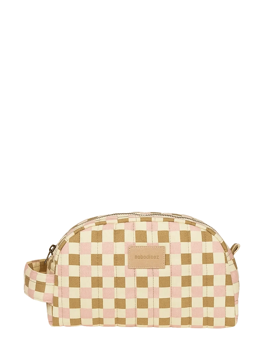 NOBODINOZ - Waterproof vanity case Hyde Park - bada - yellow pink mosaic - 1