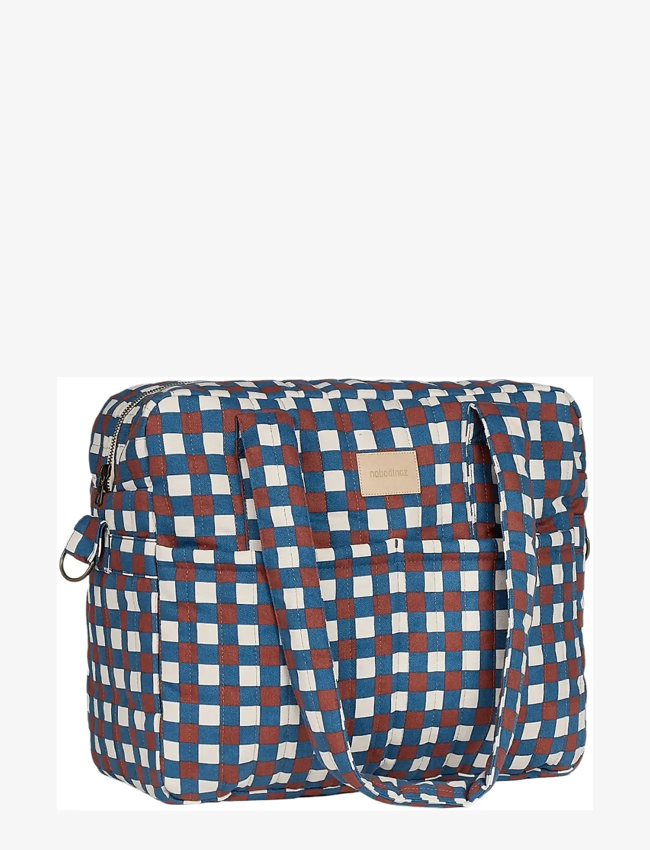 NOBODINOZ - Waterproof stroller bag Hyde Park - kerru aukahlutir - blue red mosaic - 0