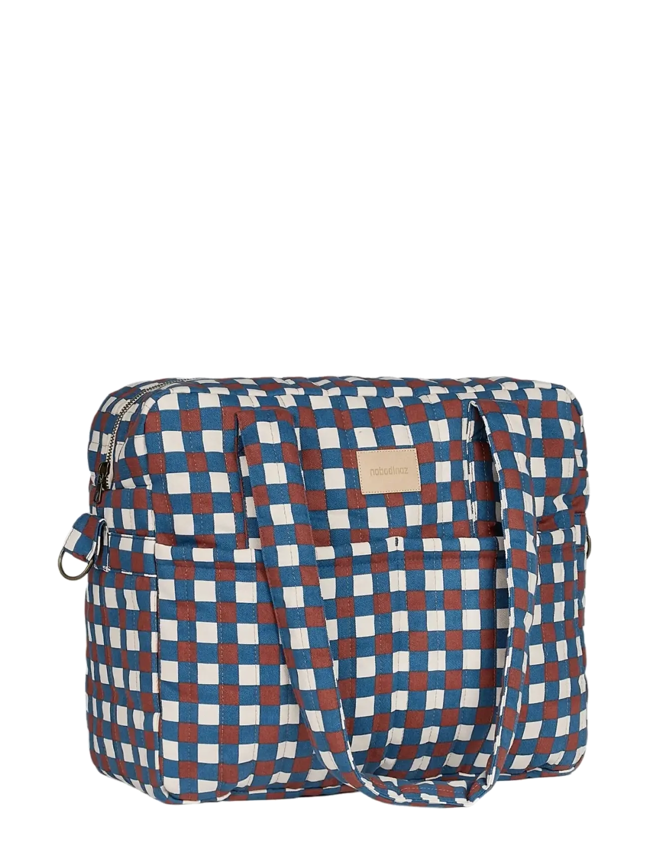NOBODINOZ HYDE PARK WATERPROOF STROLLER BAG 38X33X16 - Stellevesker - BLUE RED MOSAIC / blue