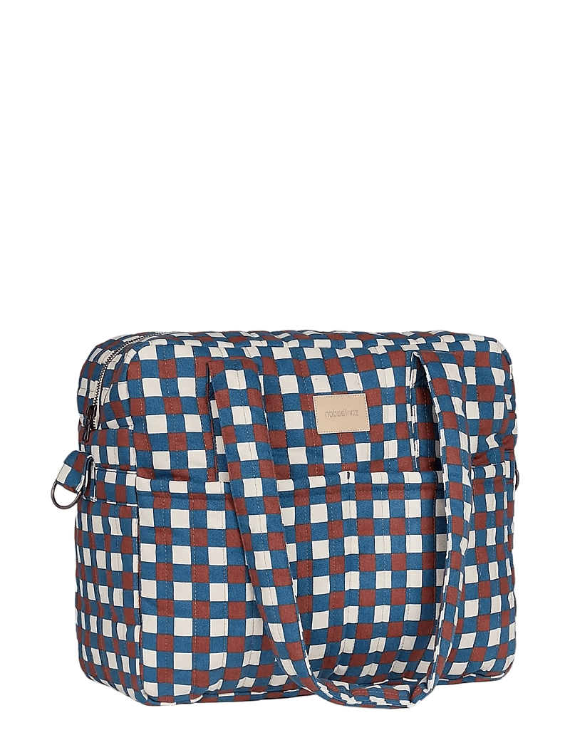 NOBODINOZ - Waterproof stroller bag Hyde Park - kerru aukahlutir - blue red mosaic - 0