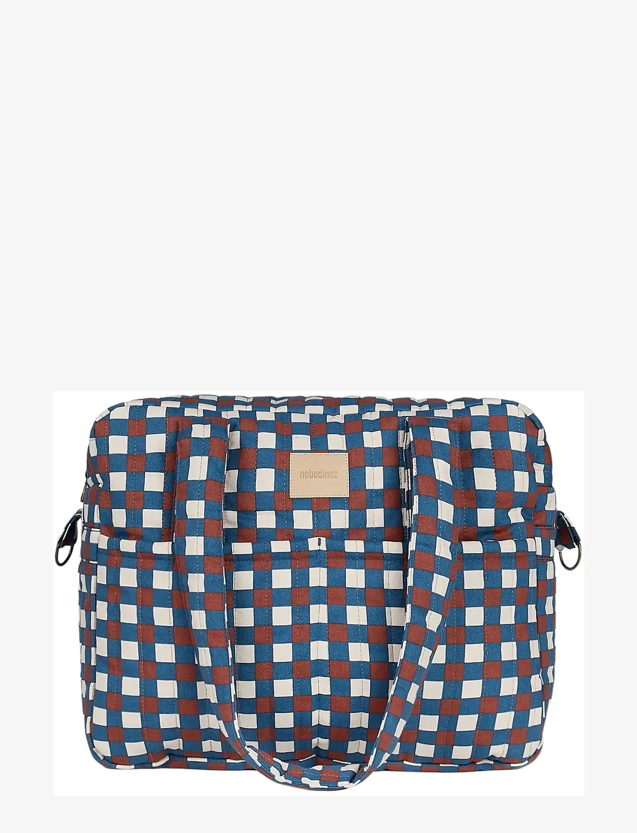NOBODINOZ - Waterproof stroller bag Hyde Park - kerru aukahlutir - blue red mosaic - 1