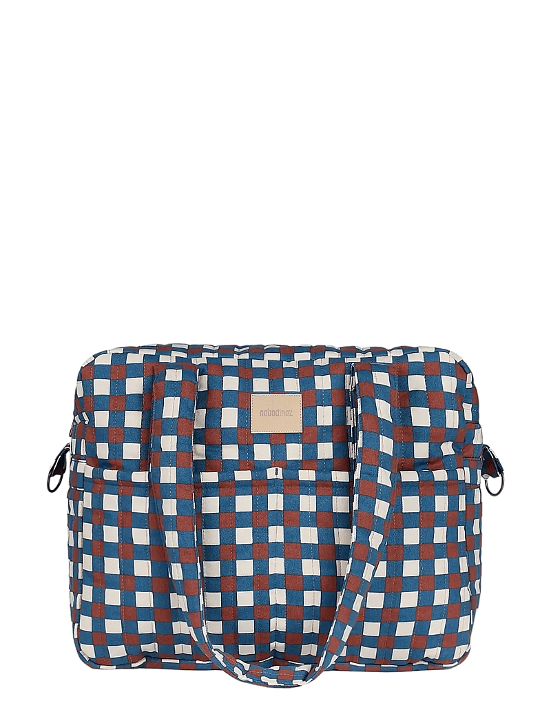NOBODINOZ - Waterproof stroller bag Hyde Park - kerru aukahlutir - blue red mosaic - 1
