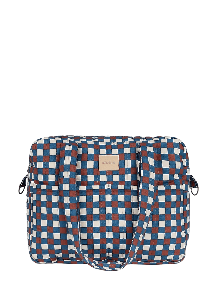 NOBODINOZ - Waterproof stroller bag Hyde Park - kinderwagen-accessoires - blue red mosaic - 1