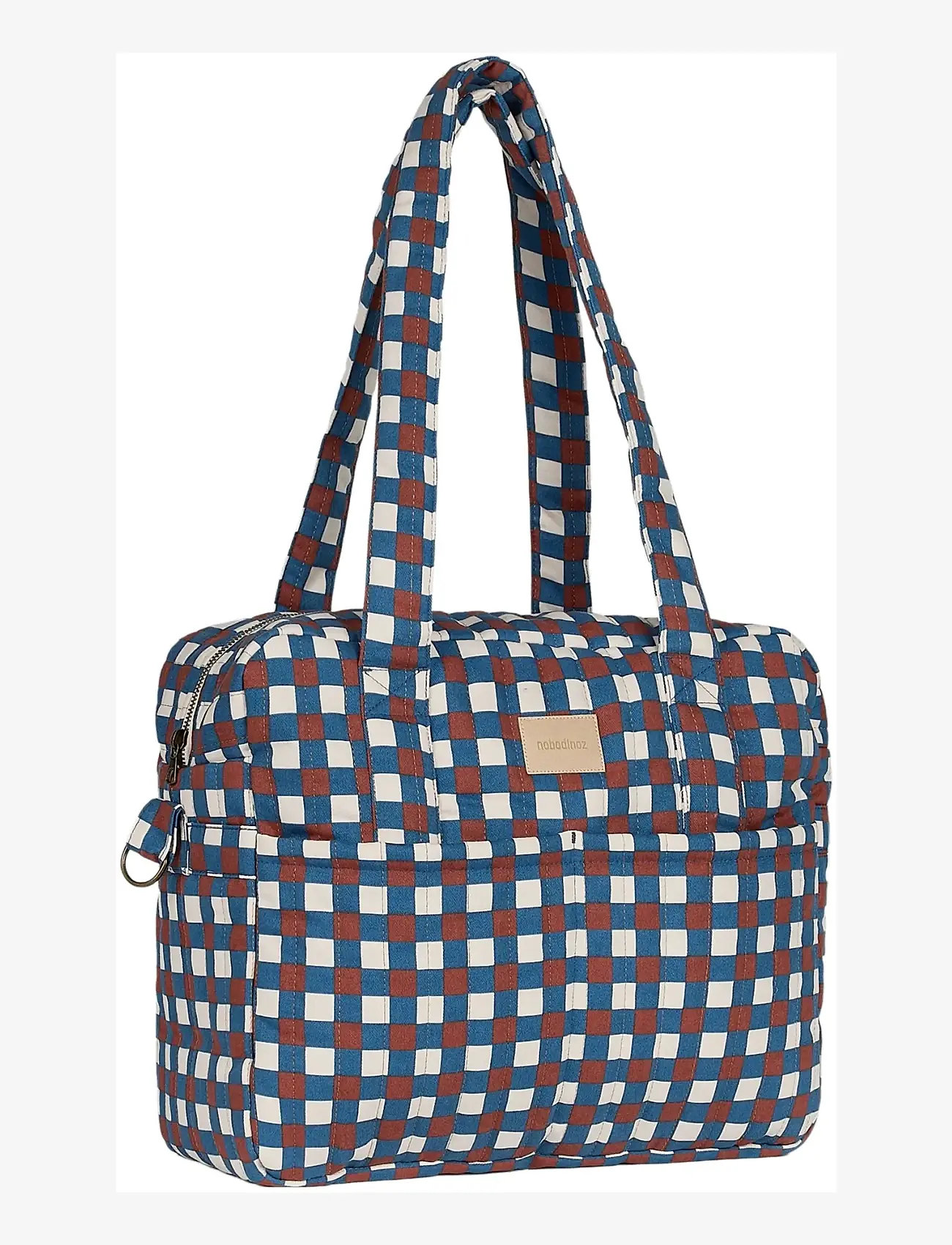 NOBODINOZ - Waterproof stroller bag Hyde Park - kerru aukahlutir - blue red mosaic - 2
