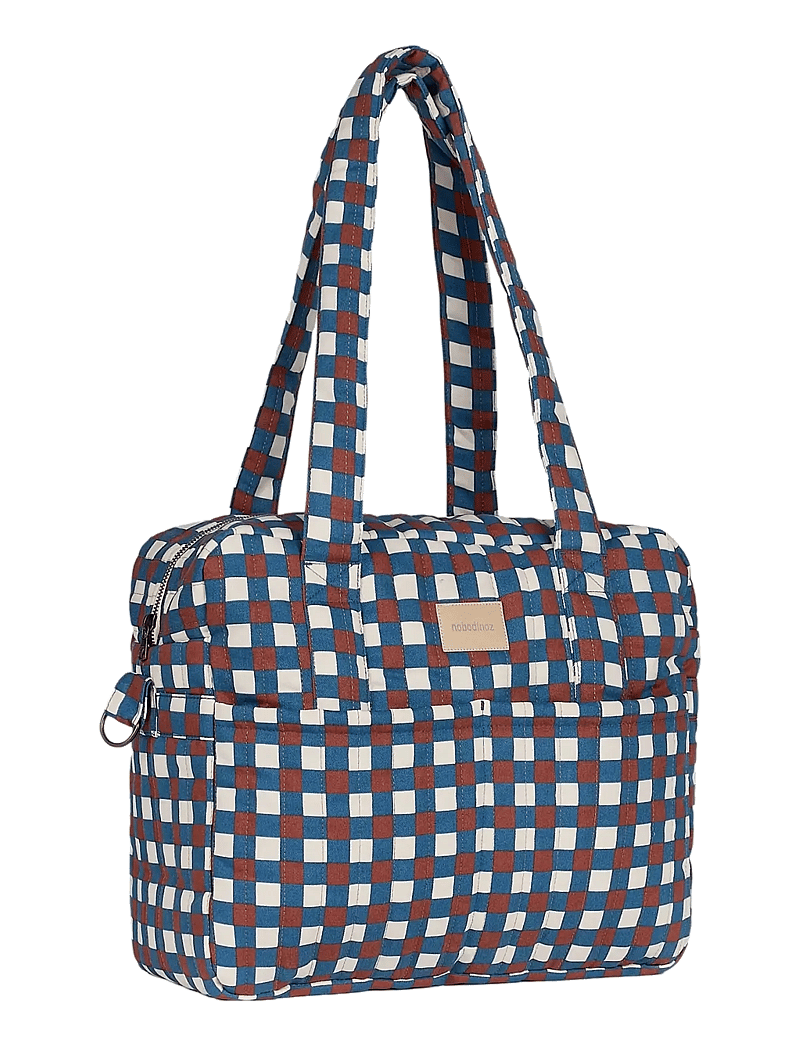 NOBODINOZ - Waterproof stroller bag Hyde Park - kerru aukahlutir - blue red mosaic - 2