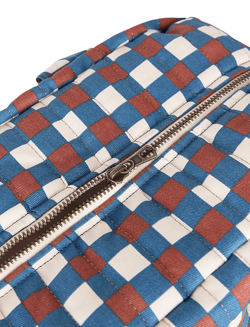 NOBODINOZ - Waterproof stroller bag Hyde Park - kerru aukahlutir - blue red mosaic - 4