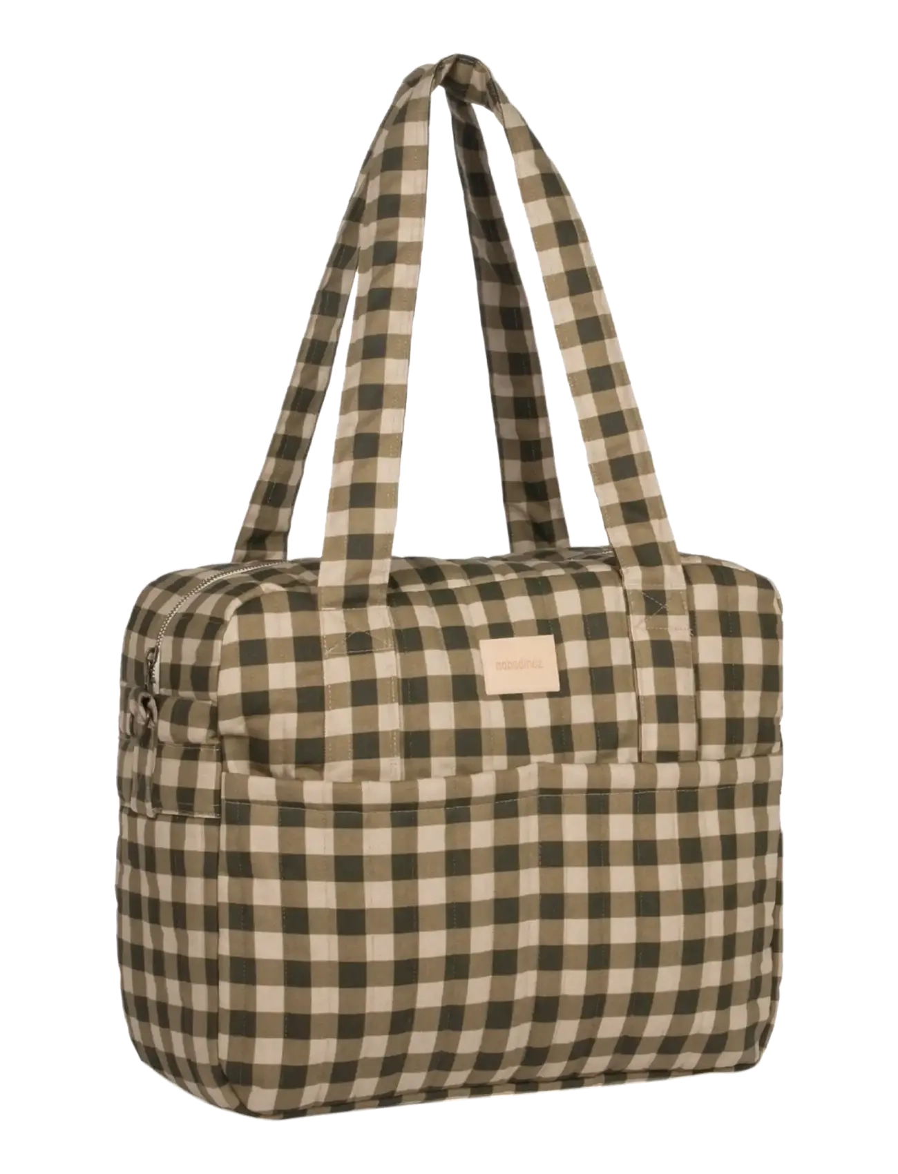 NOBODINOZ - Waterproof stroller bag Hyde Park - green checks - 2