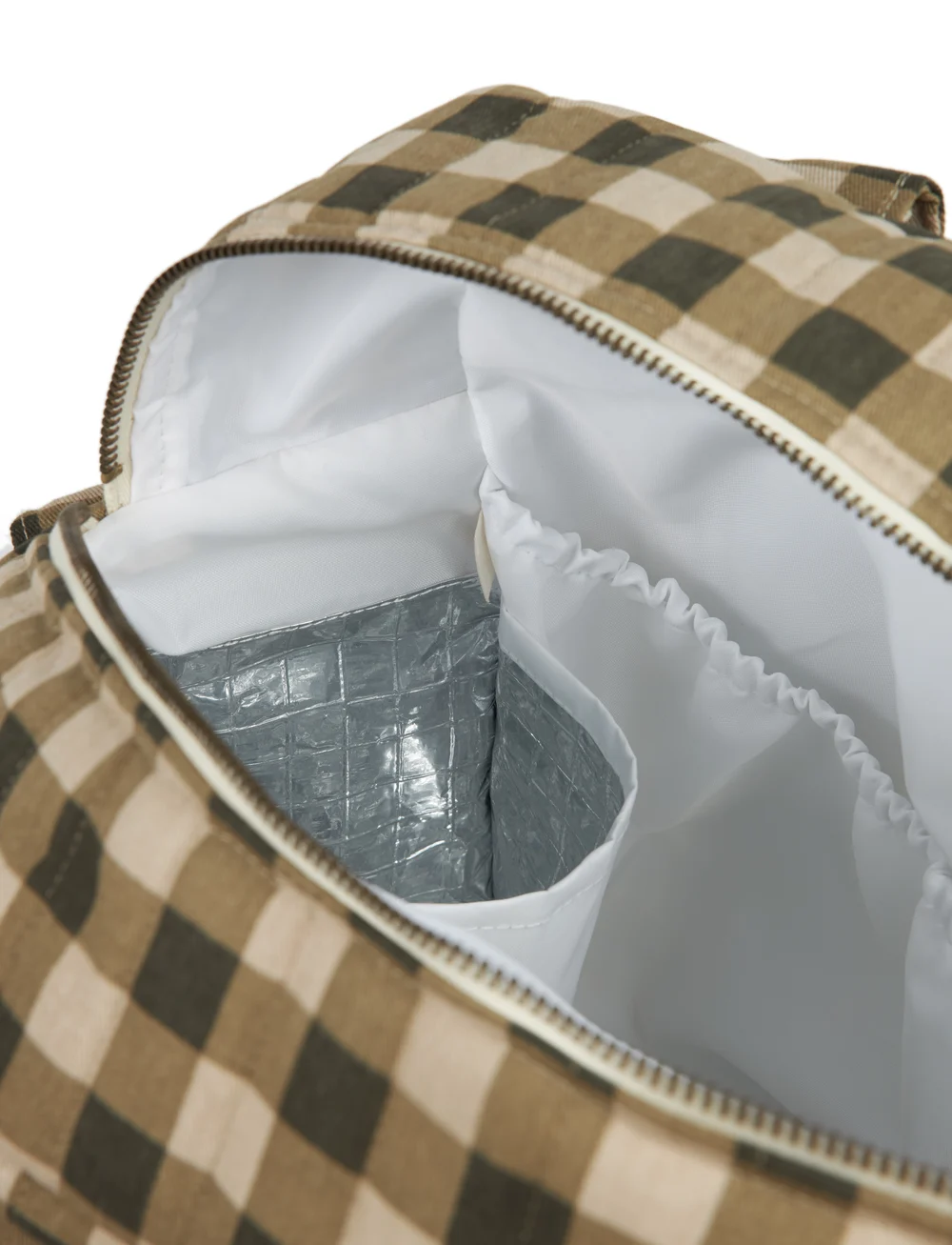 NOBODINOZ - HYDE PARK WATERPROOF STROLLER BAG 38X33X16 - mähkmekotid - green checks - 4