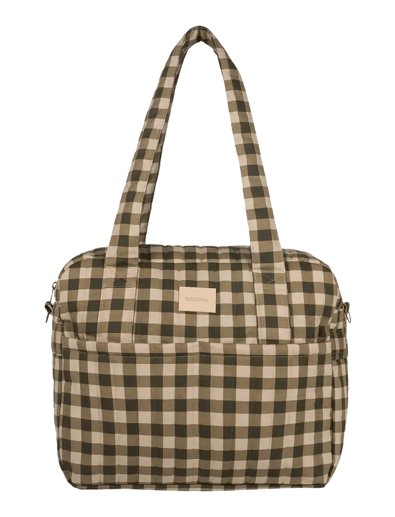 NOBODINOZ - Waterproof stroller bag Hyde Park - accessoires - green checks - 3