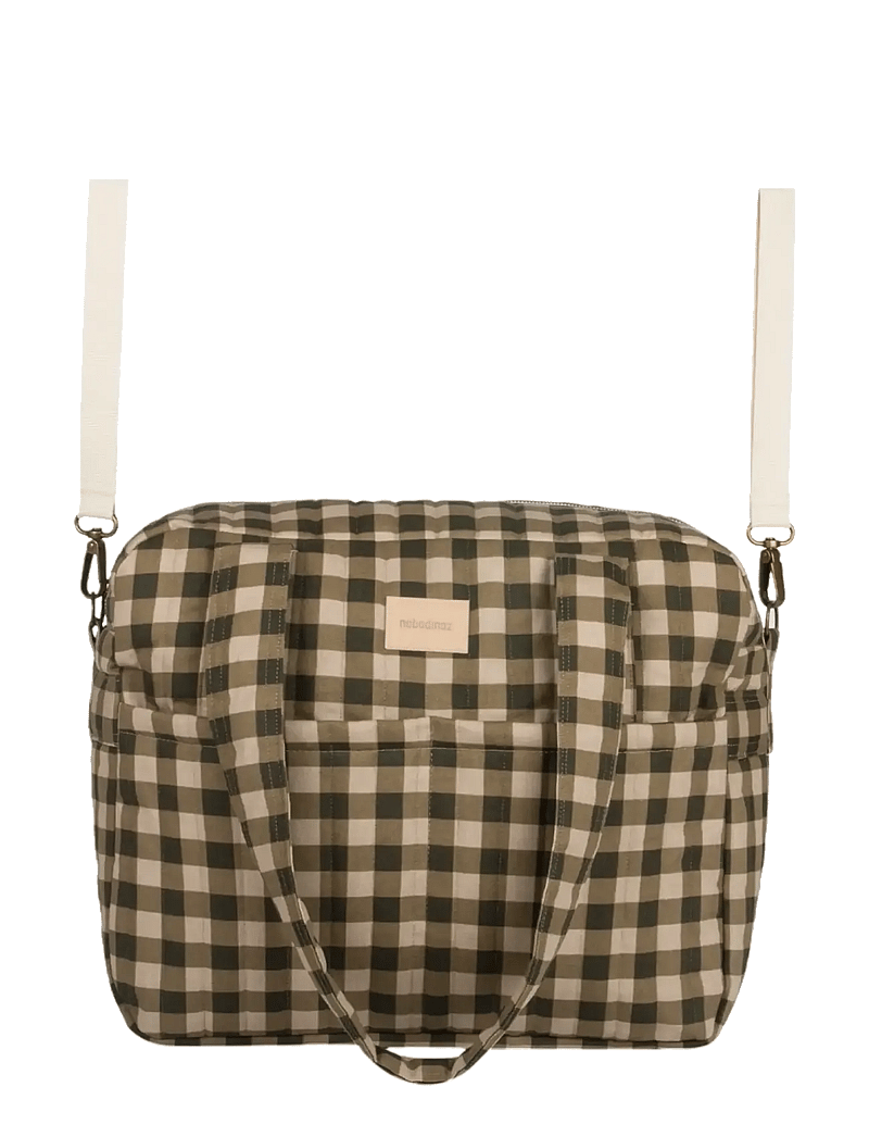 NOBODINOZ - Waterproof stroller bag Hyde Park - accessoires - green checks - 4