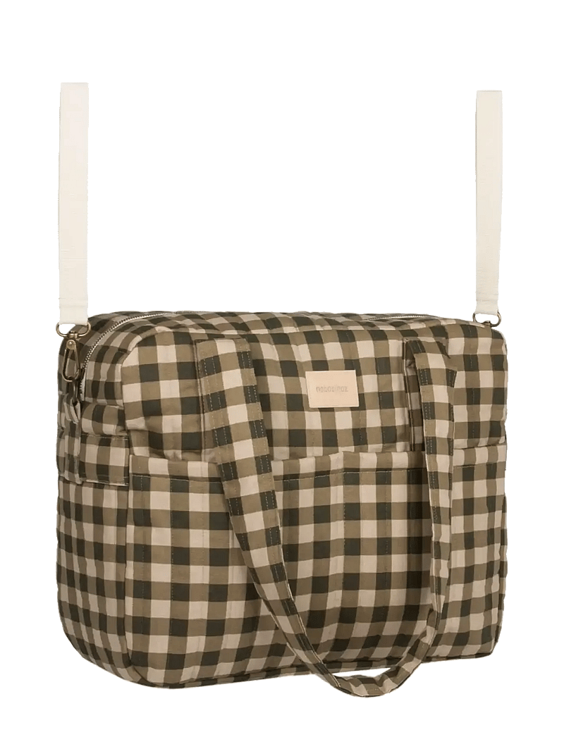 NOBODINOZ - Waterproof stroller bag Hyde Park - accessoires - green checks - 5