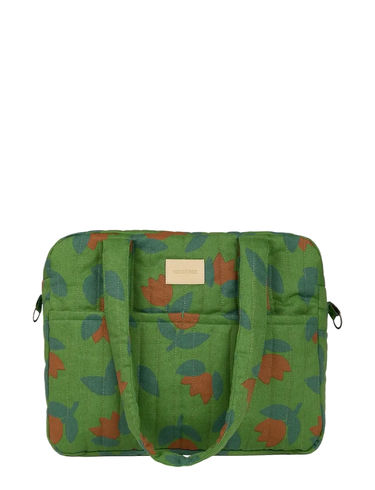 NOBODINOZ - Waterproof stroller bag Hyde Park - accessoires landau - green tulips - 1
