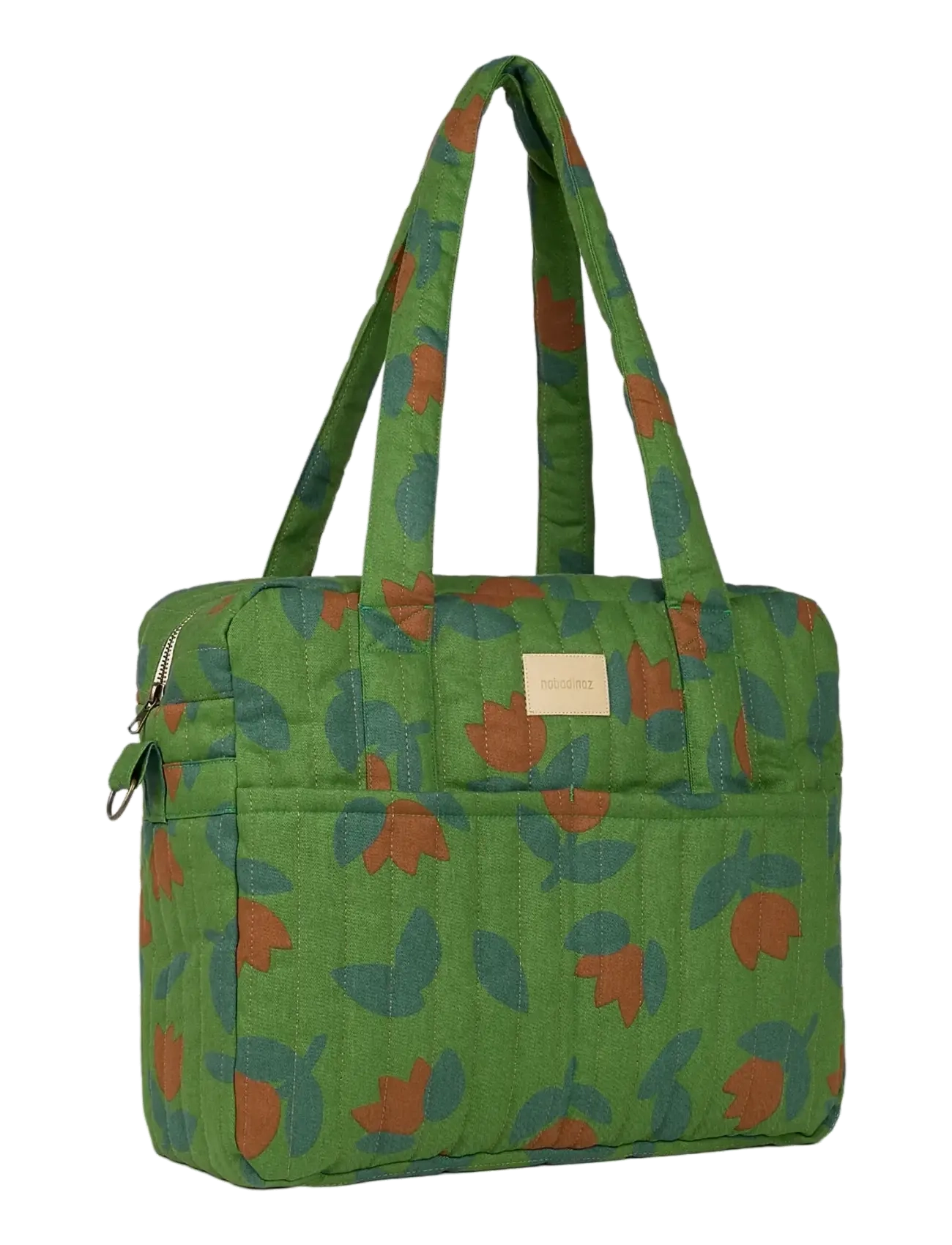NOBODINOZ - Waterproof stroller bag Hyde Park - accessoires landau - green tulips - 3
