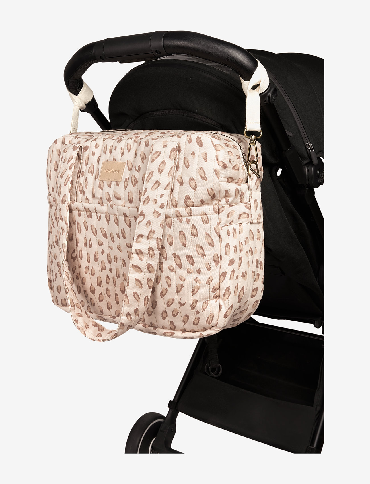 NOBODINOZ - Waterproof stroller bag Hyde Park - skötväskor - leonie latte - 5