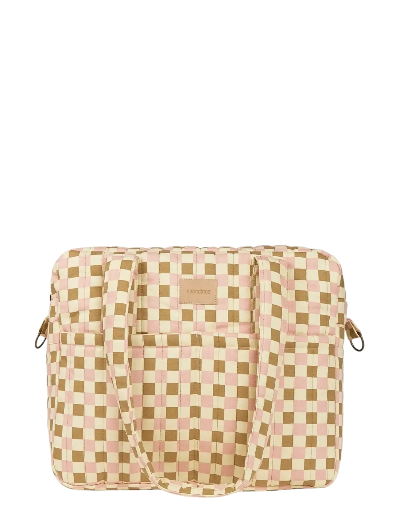 NOBODINOZ - Waterproof stroller bag Hyde Park - yellow pink mosaic - 2