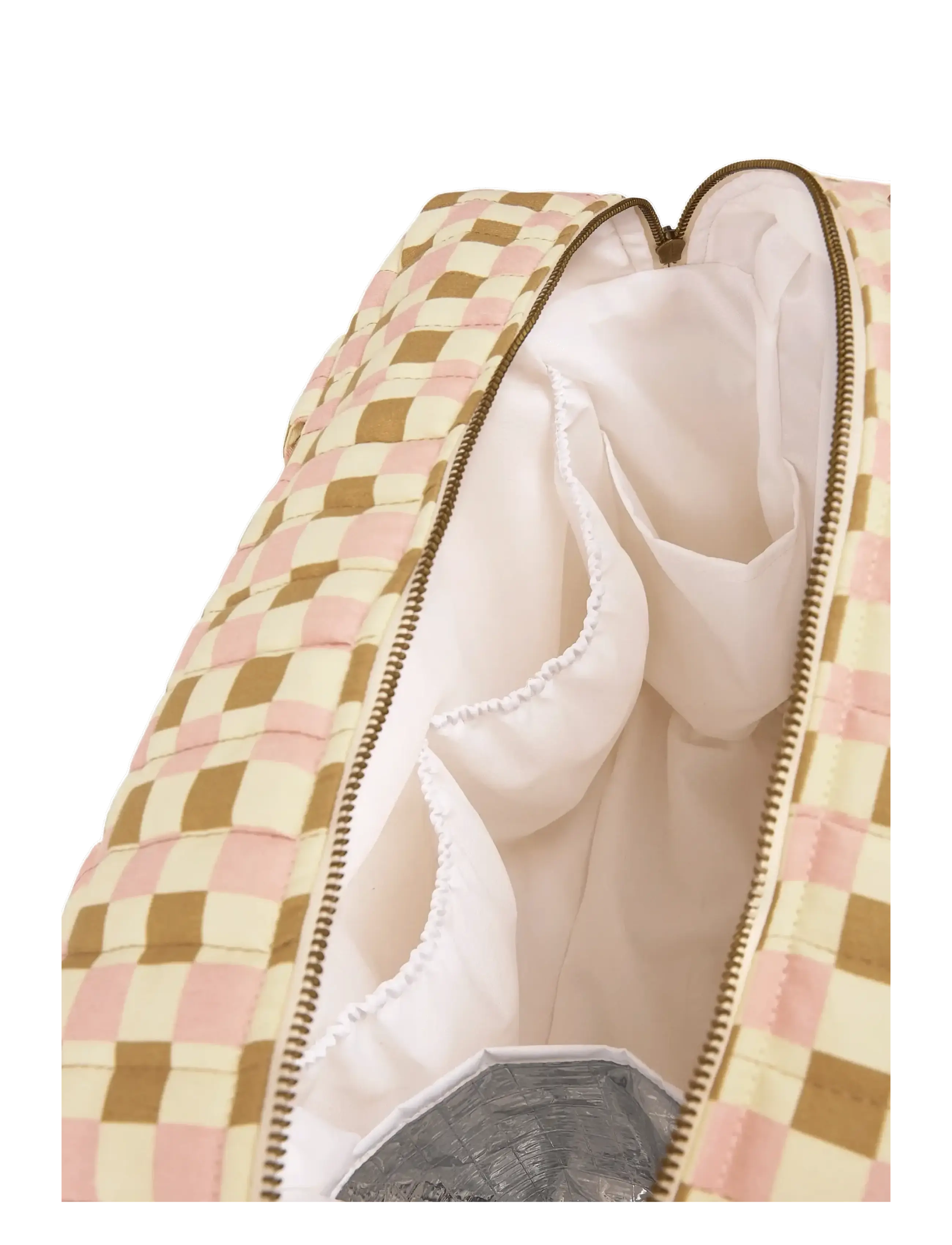 NOBODINOZ - Waterproof stroller bag Hyde Park - yellow pink mosaic - 4