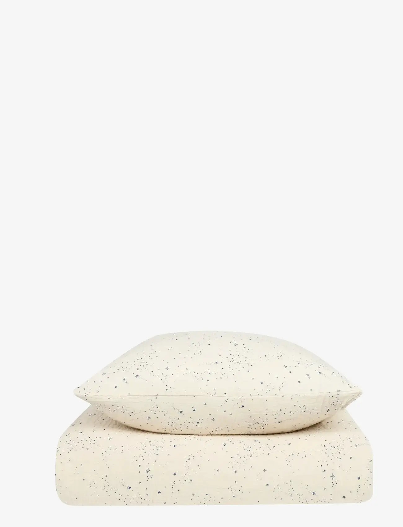 NOBODINOZ - Kid duvet cover set in washed double muslin Wabi-Sabi - bed sets - blue milky way - 0