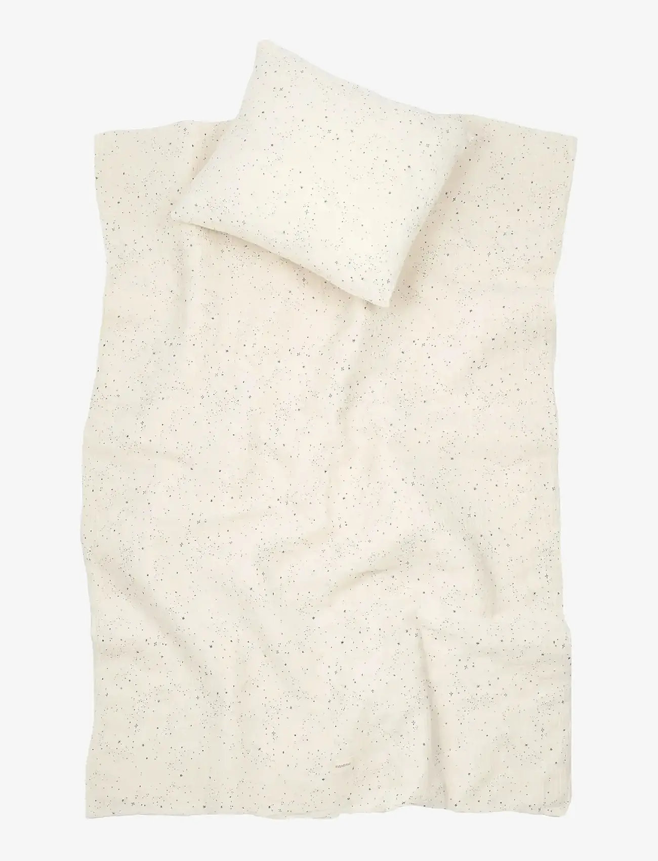 NOBODINOZ - Kid duvet cover set in washed double muslin Wabi-Sabi - bed sets - blue milky way - 2