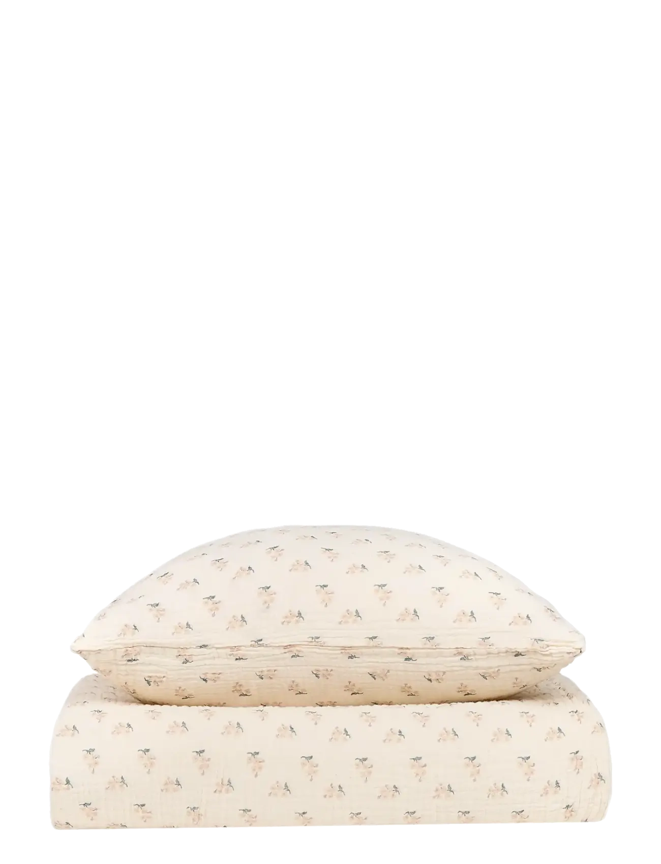 NOBODINOZ Kid duvet cover set in washed double muslin Wabi-Sabi - Taies d'oreiller - DARLING / cream