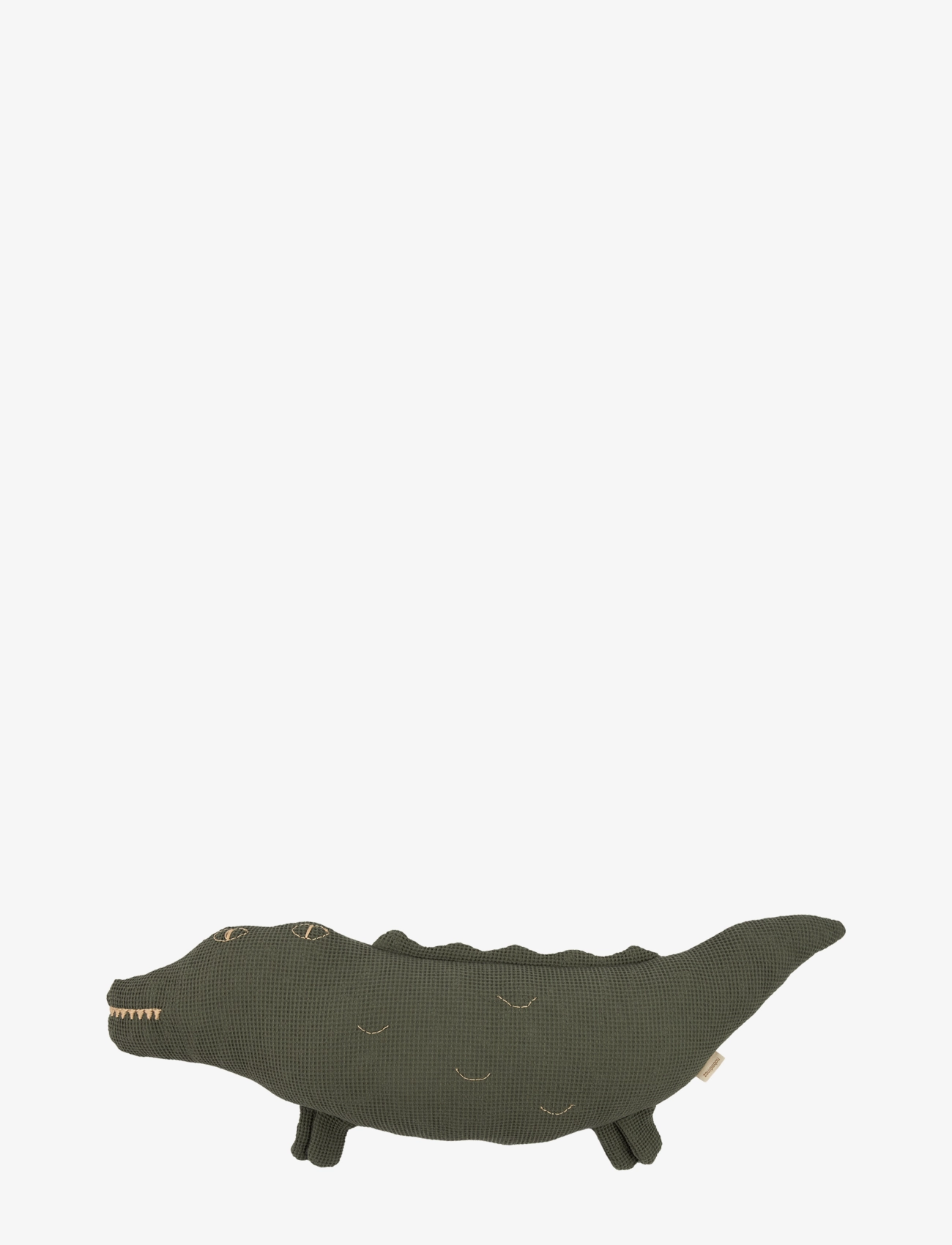 NOBODINOZ Wabi Sabi Crocodile Cushion 72X22X10, Pudder, Kakigrøn, Str: ONE SIZE