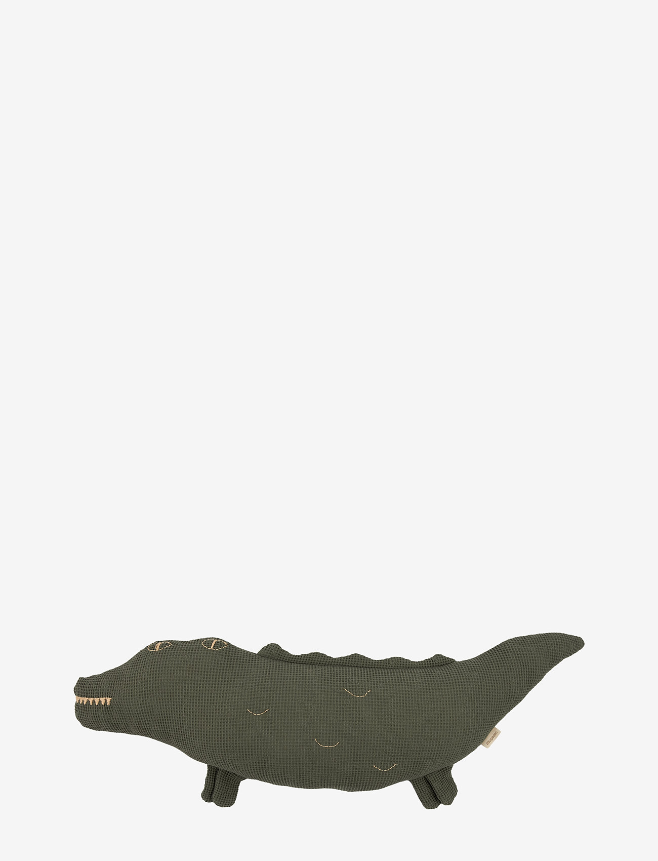 NOBODINOZ - WABI SABI CROCODILE CUSHION 72X22X10 - throw pillows - vetiver - 0