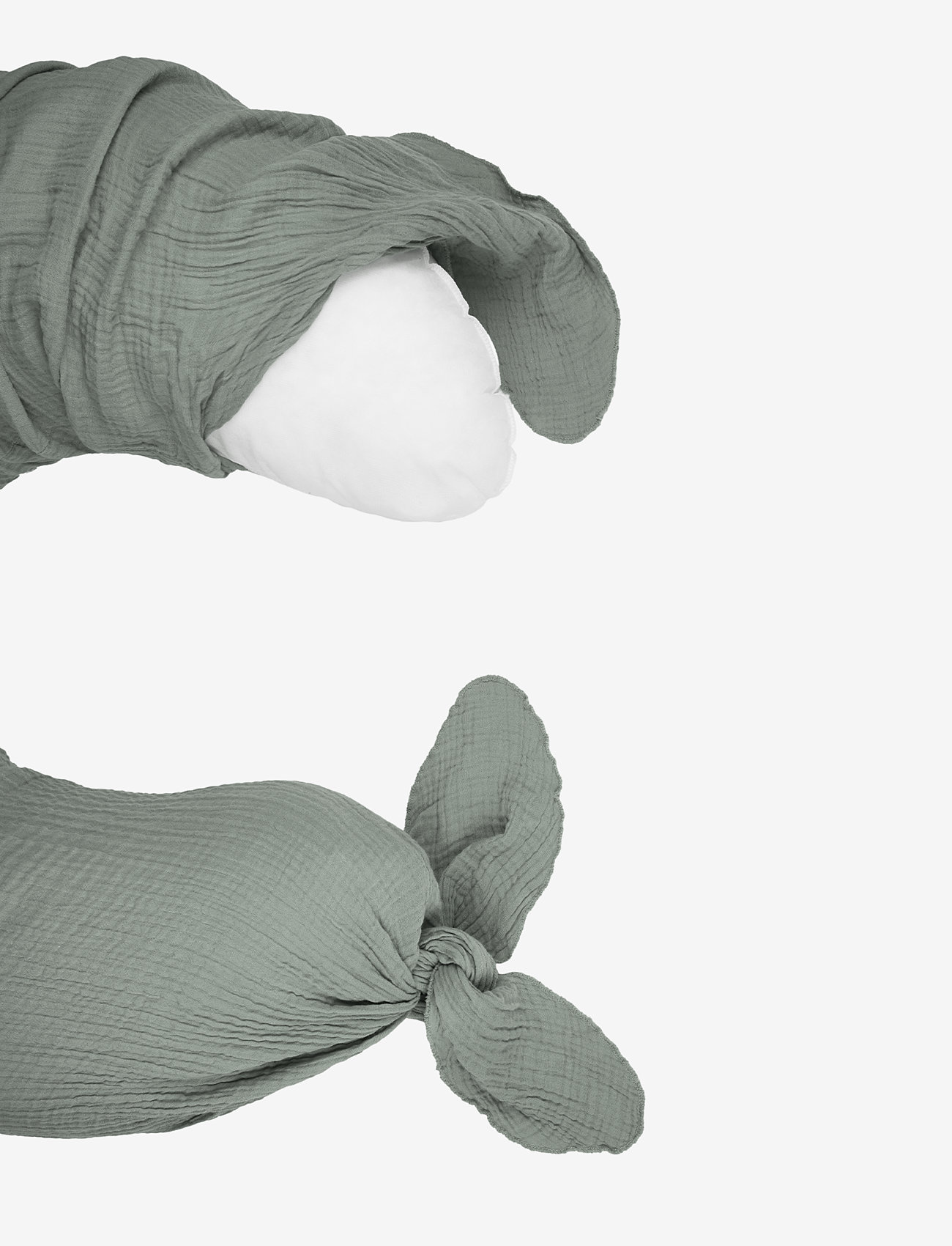 NOBODINOZ - Maternity pillow in washed double muslin Wabi-Sabi - imetamispadjad - azure - 2