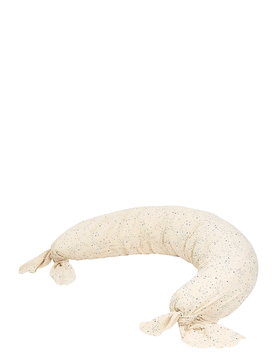 NOBODINOZ - Maternity pillow in washed double muslin Wabi-Sabi - ammepuder - blue milky way - 0