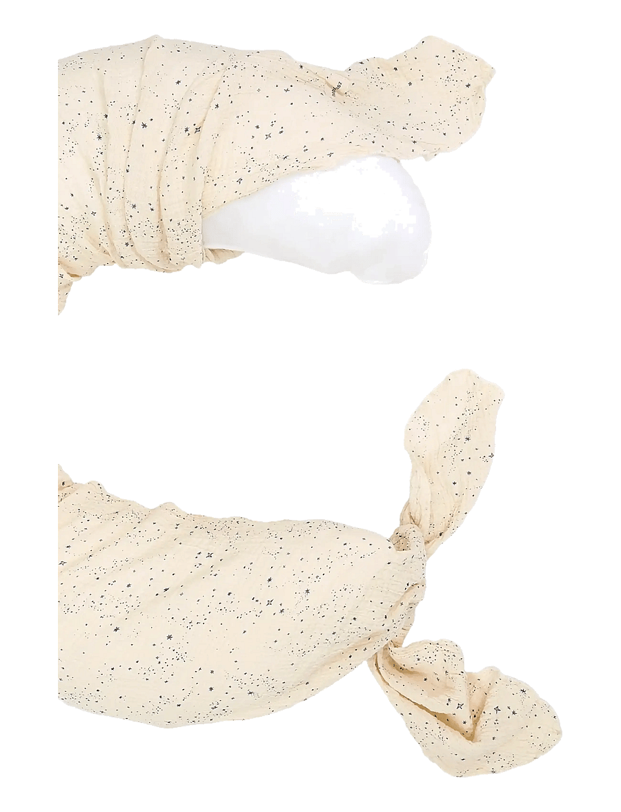 NOBODINOZ - Maternity pillow in washed double muslin Wabi-Sabi - ammepuder - blue milky way - 1