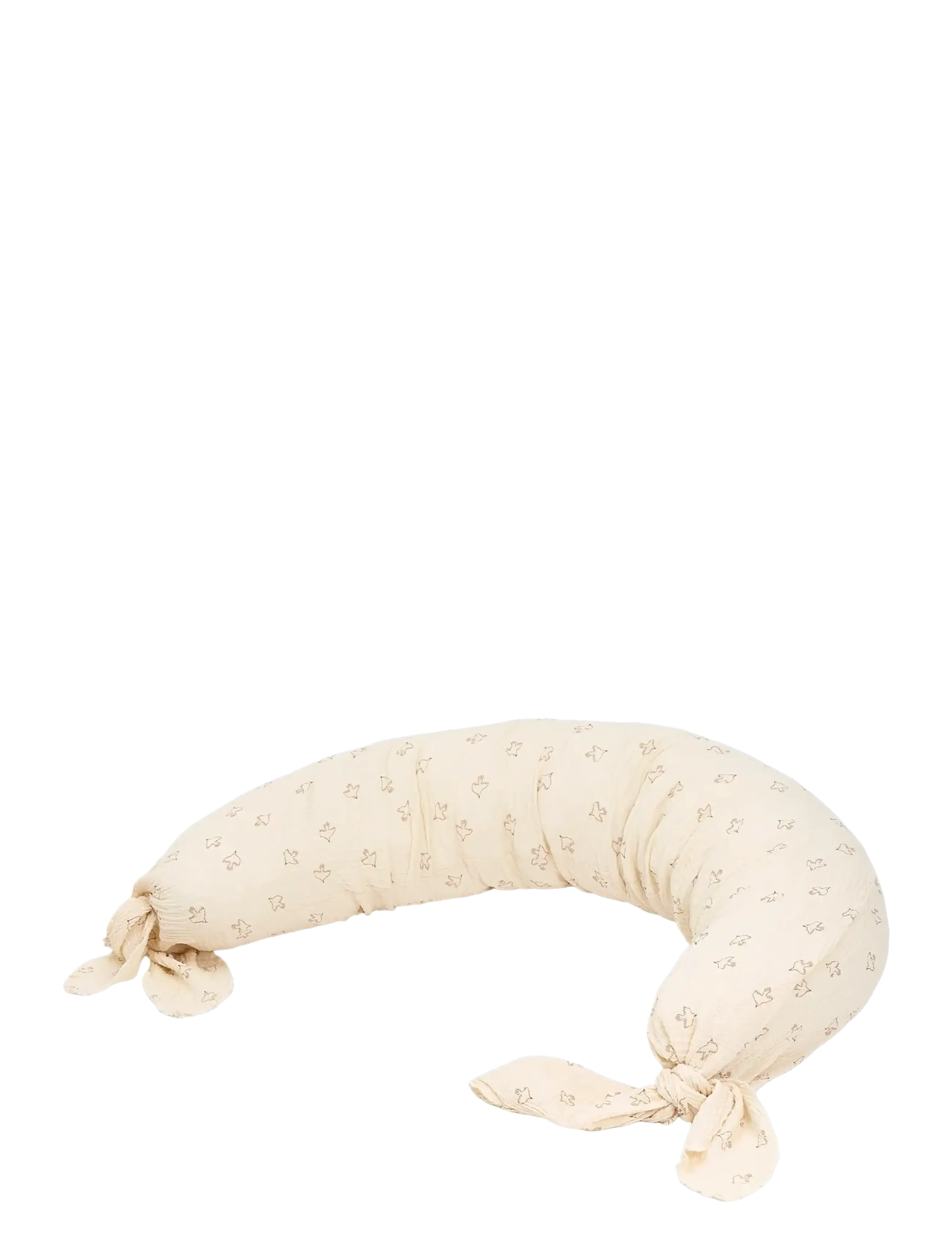 NOBODINOZ Maternity Pillow In Washed Double Muslin Wabi-Sabi, One Size, Breastfeeding Products, Beige - Nursing Pillows, Kinder