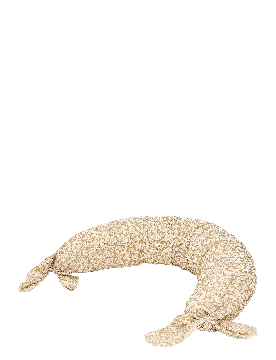 NOBODINOZ - Maternity pillow in washed double muslin Wabi-Sabi - ammepuder - golden brown sakura - 0
