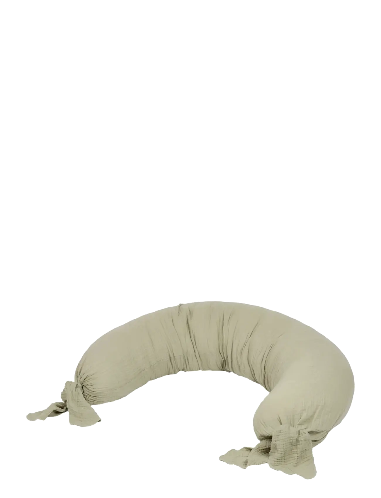 NOBODINOZ Maternity Pillow In Washed Double Muslin Wabi-Sabi, One Size, Breastfeeding Products, Khakigrün - Nursing Pillows, Kinder