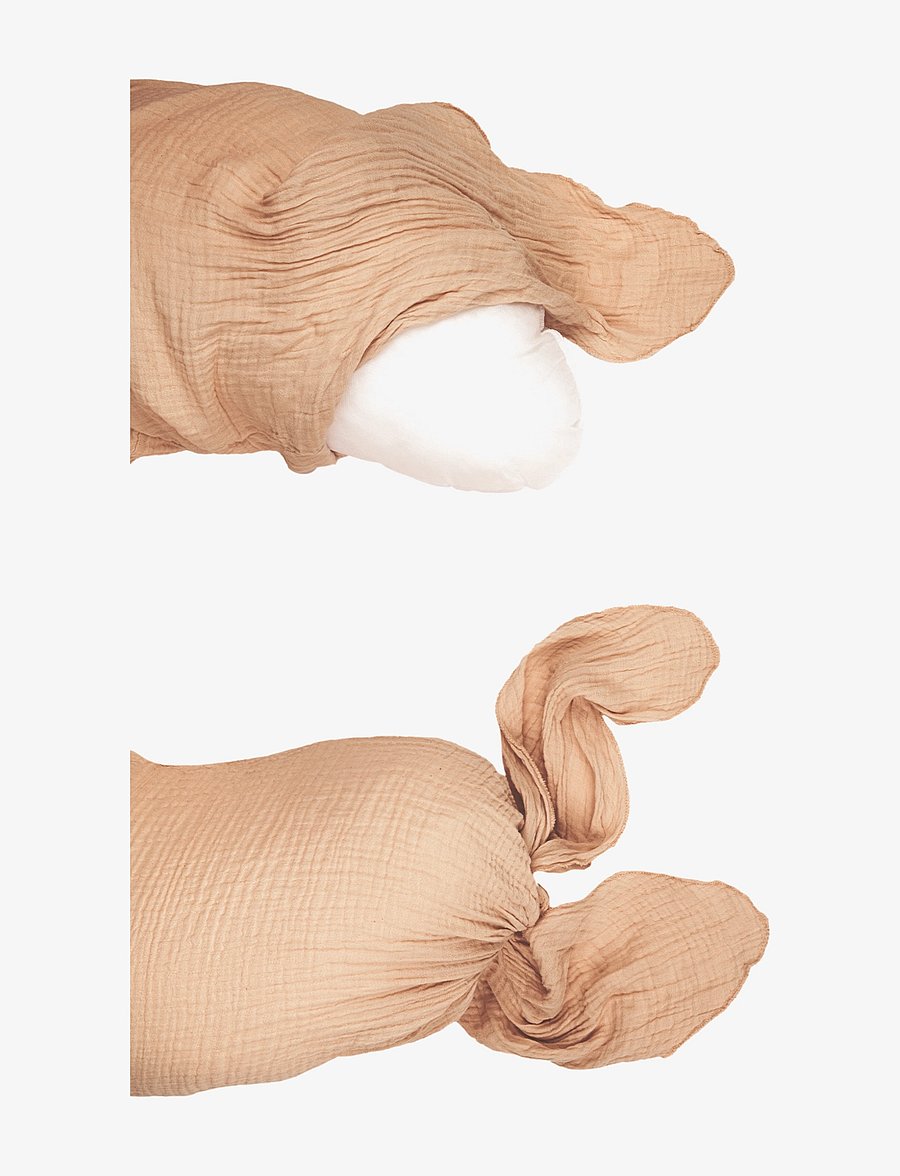 NOBODINOZ - Maternity pillow in washed double muslin Wabi-Sabi - ammepuder - powder pink - 1