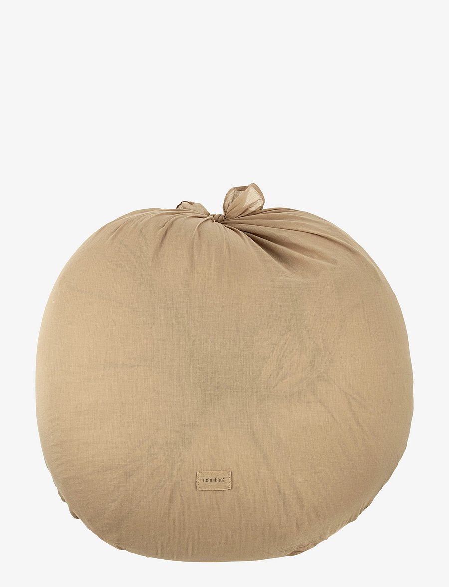 NOBODINOZ - Maternity pillow in washed double muslin Wabi-Sabi - ammepuder - sesame - 2