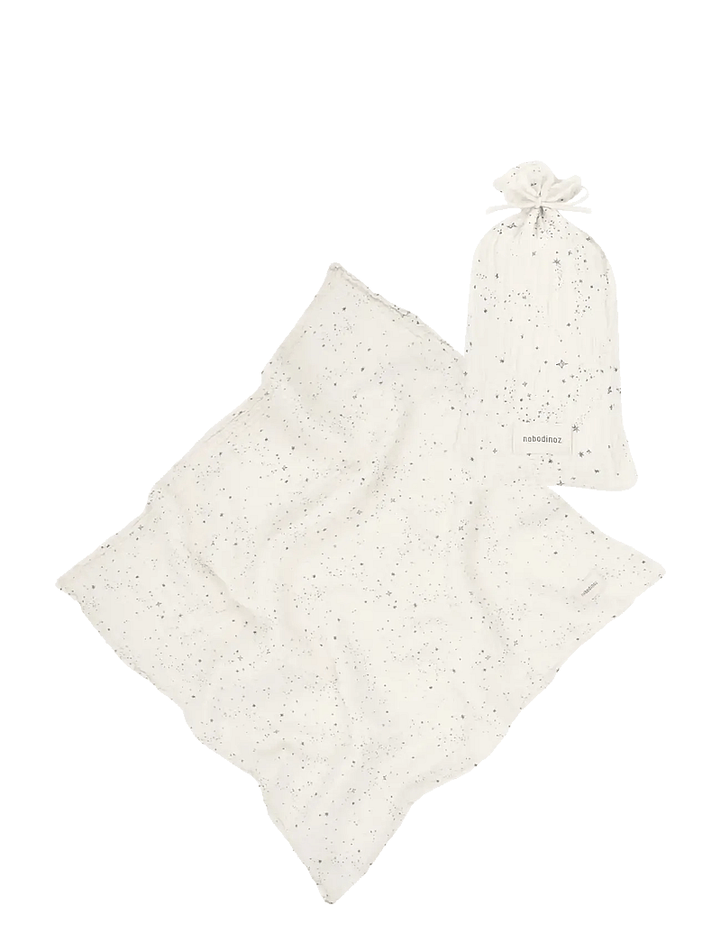 NOBODINOZ - Swaddle in washed double muslin Wabi-Sabi - musliinist lapid - blue milky way - 0