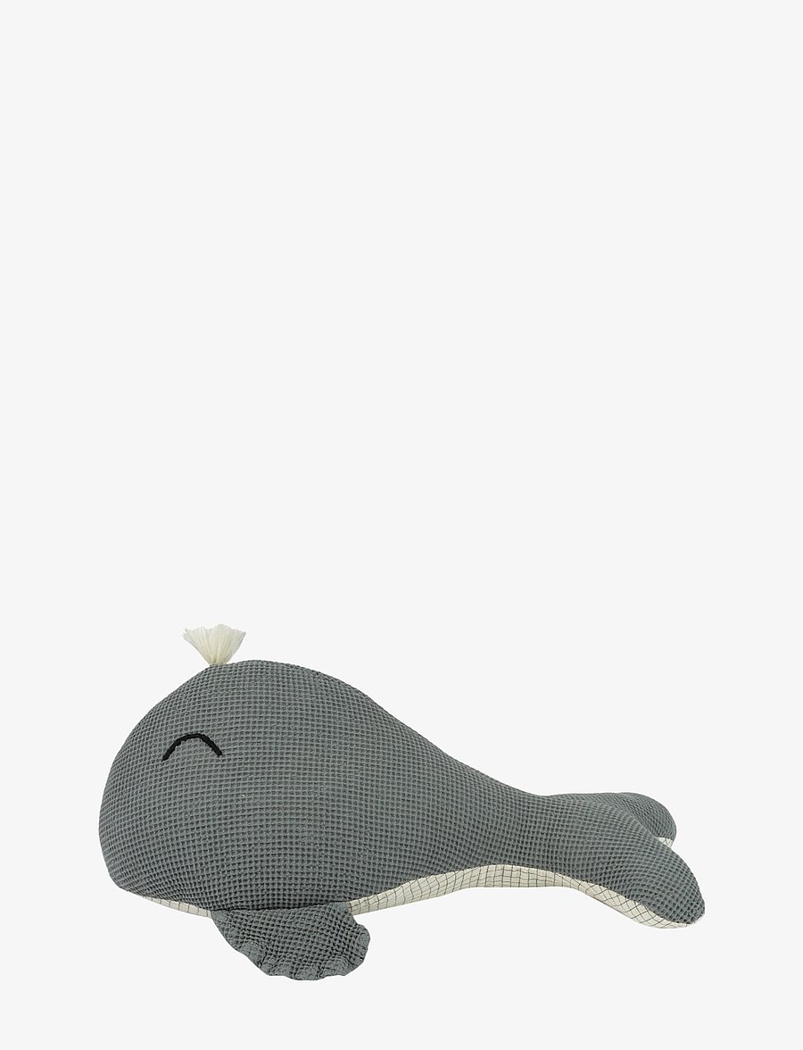 NOBODINOZ - WABI SABI WHALE CUSHION 42X20X15 - pehmed loomad - azure - 0