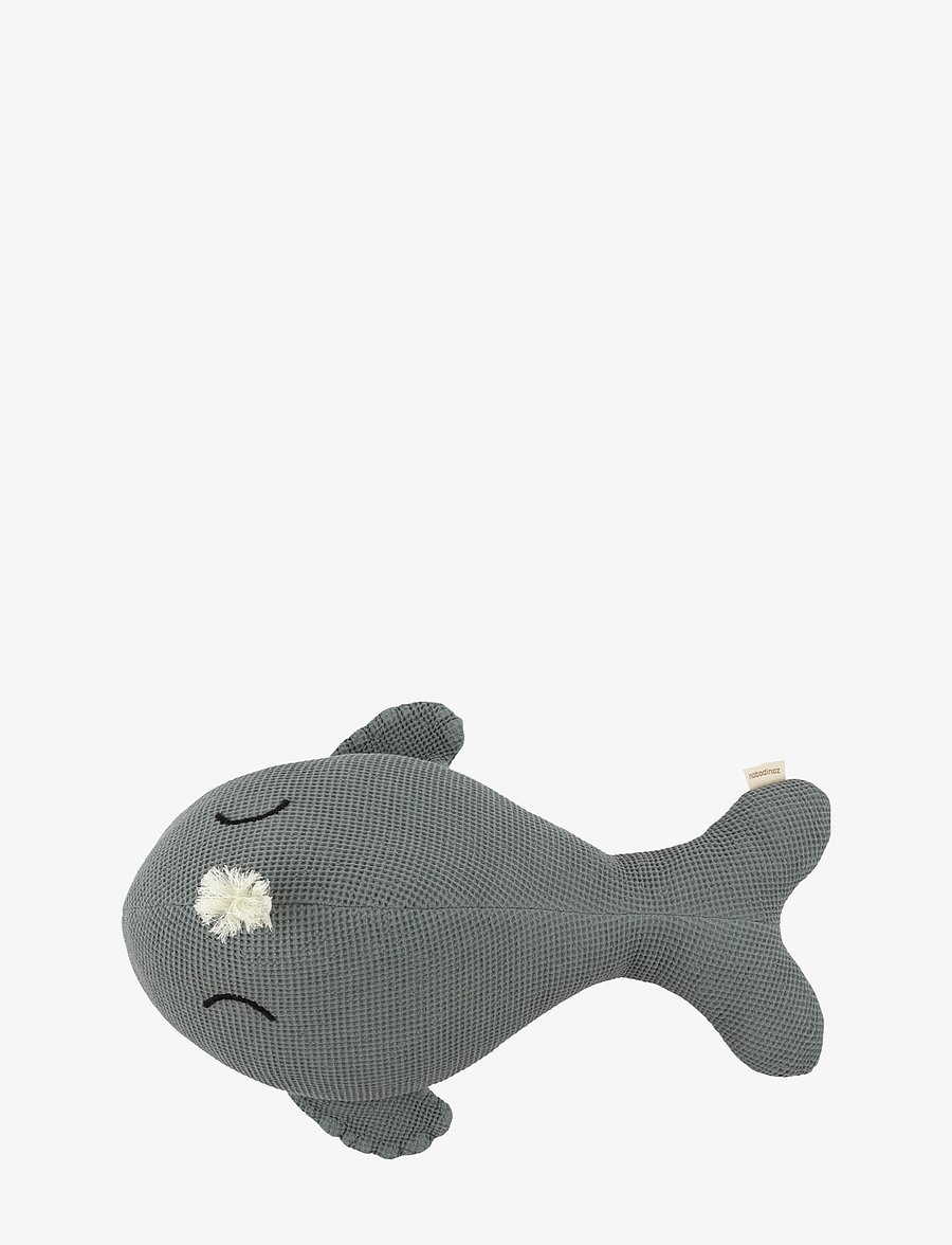 NOBODINOZ - WABI SABI WHALE CUSHION 42X20X15 - pehmed loomad - azure - 2