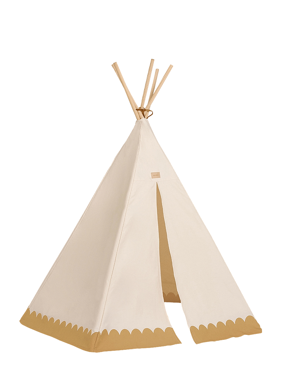 NOBODINOZ - VIBES TEEPEE ARIZONA 120X150 - spielzelte und -tunnel - ochre - 0
