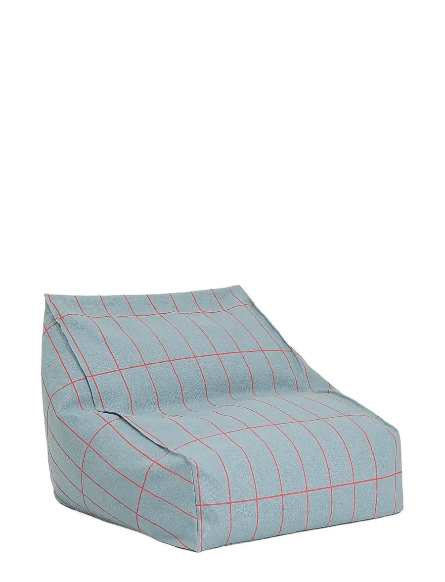 NOBODINOZ - Armchair beanbag - kid size - Vibes - toolid - blue red grid - 0