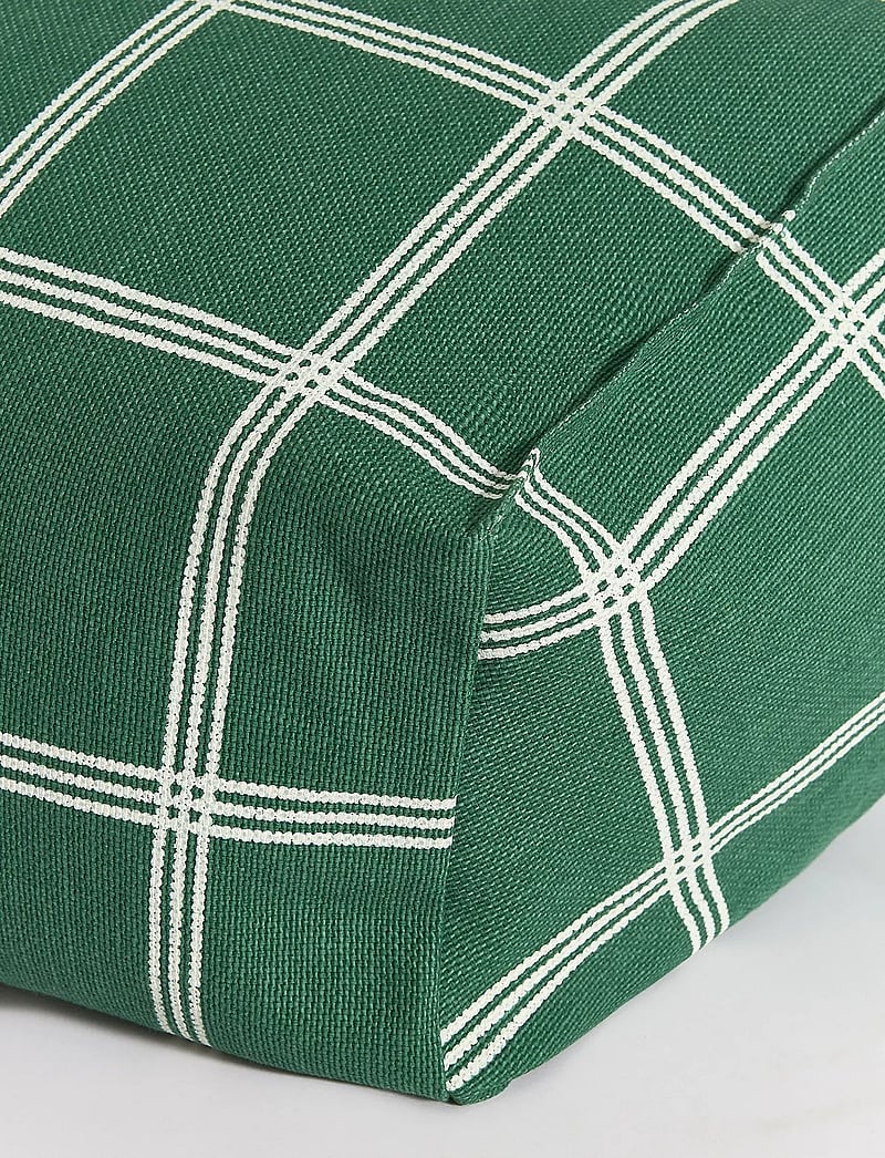 NOBODINOZ - VIBES ARMCHAIR BEAN BAG 74X40X60 - green white windowpane - 1