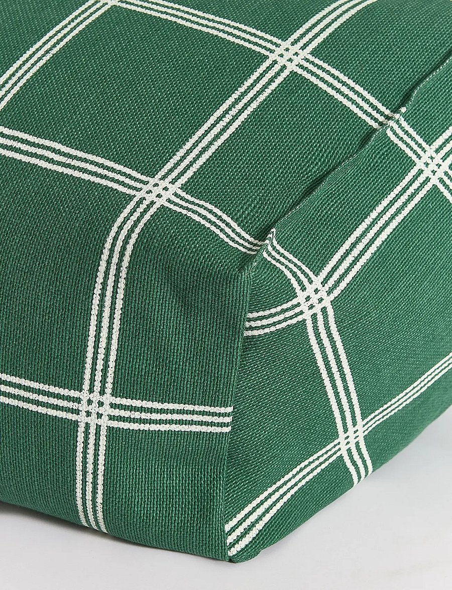 NOBODINOZ - VIBES ARMCHAIR BEAN BAG 74X40X60 - stühle - green white windowpane - 2