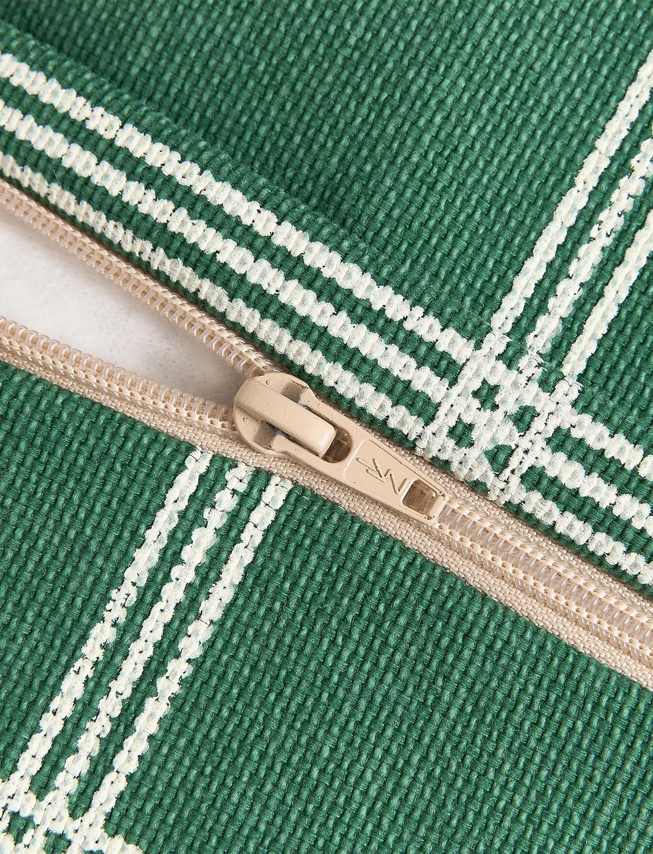 NOBODINOZ - VIBES ARMCHAIR BEAN BAG 74X40X60 - stühle - green white windowpane - 3