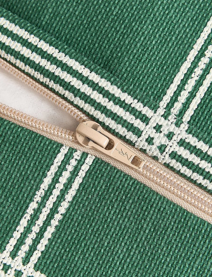 NOBODINOZ - VIBES ARMCHAIR BEAN BAG 74X40X60 - stühle - green white windowpane - 3