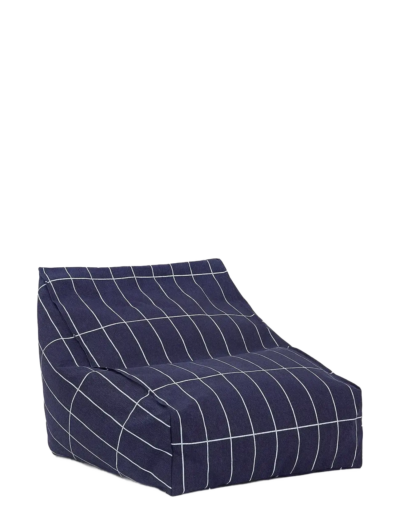 Armchair beanbag - kid size - Vibes - NAVY BLUE GRID