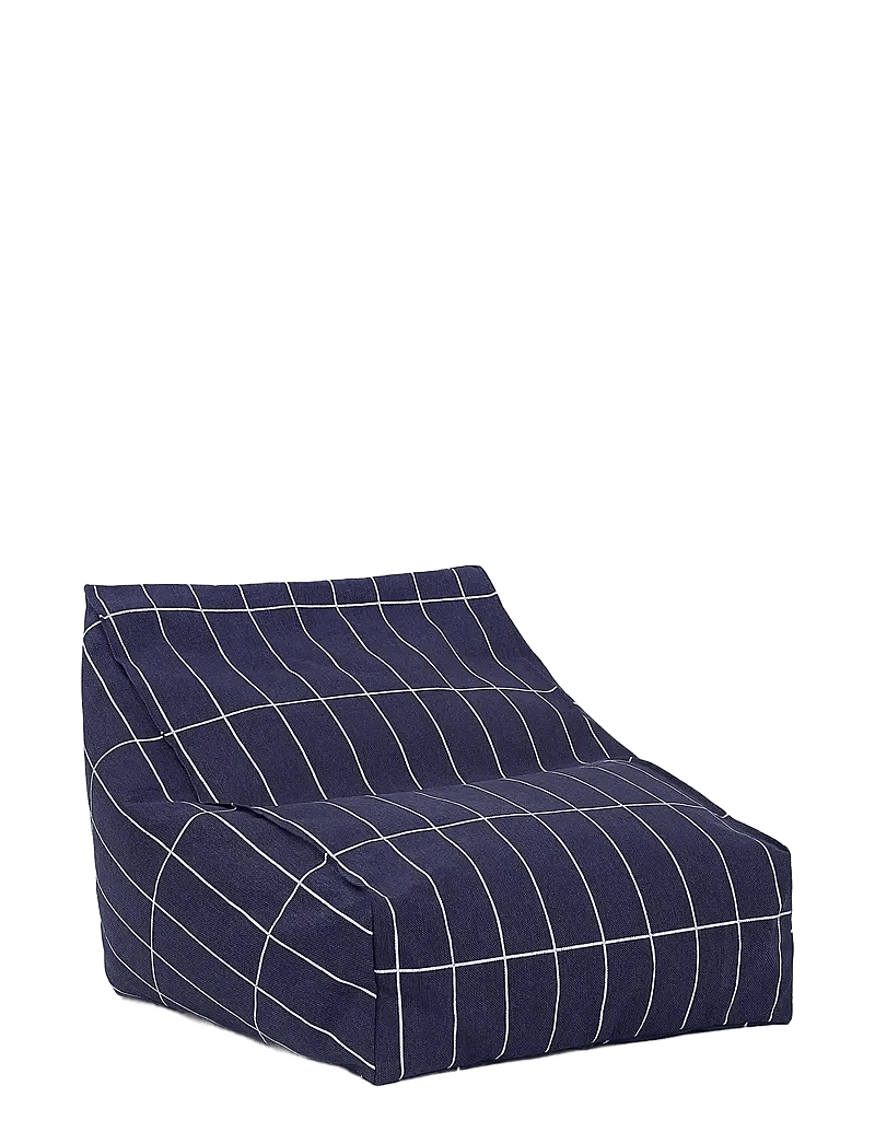 NOBODINOZ - Armchair beanbag - kid size - Vibes - stühle - navy blue grid - 0