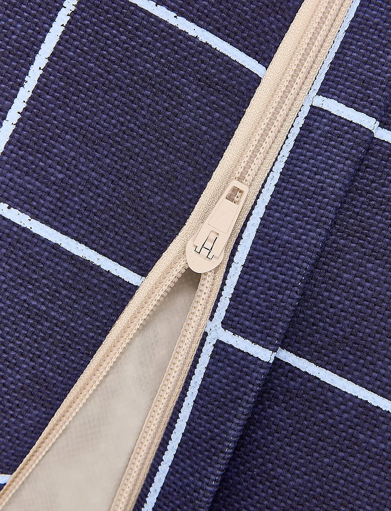 NOBODINOZ - Armchair beanbag - kid size - Vibes - stühle - navy blue grid - 1